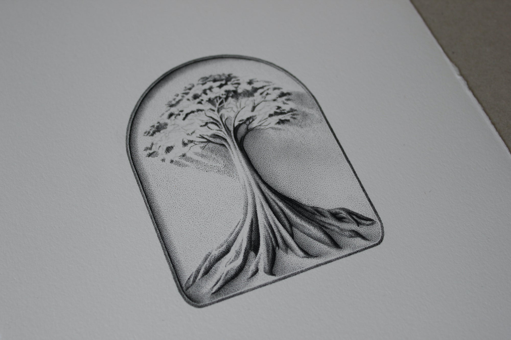 Shading built up in passes